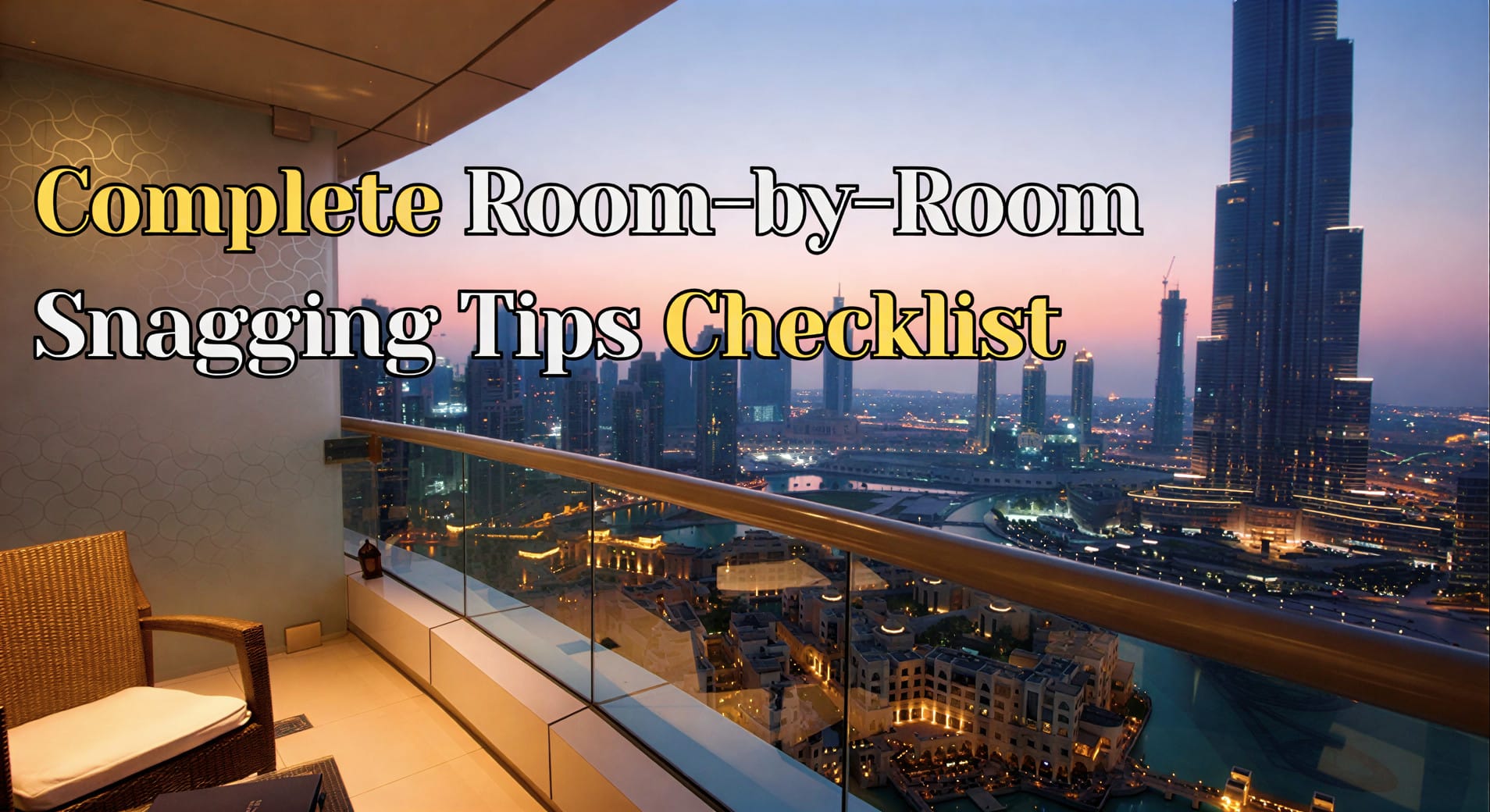 Complete Room-by-Room Snagging Tips Checklist