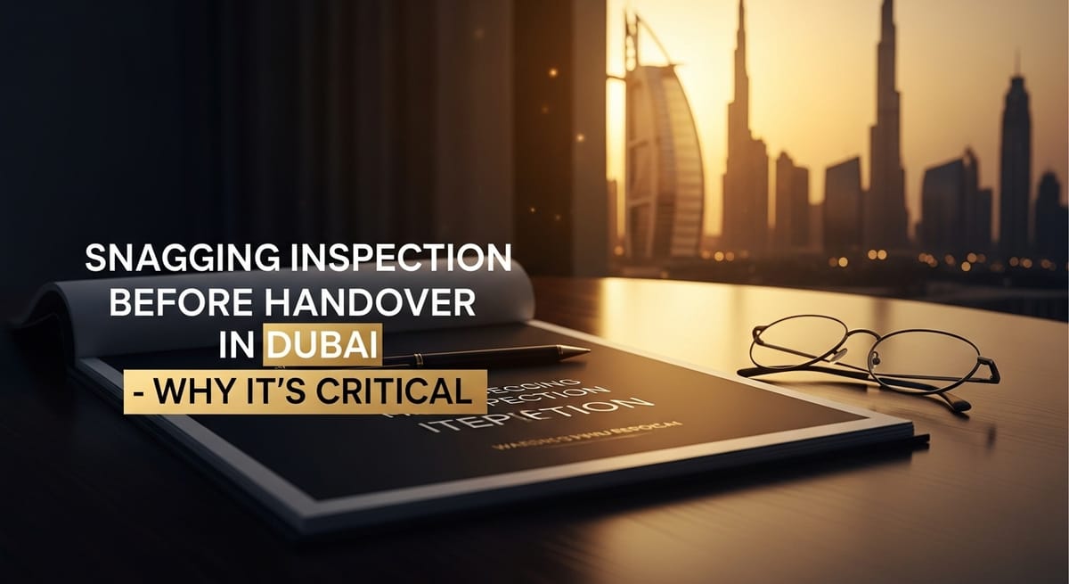 Snagging Inspection Before Handover in Dubai - Why It’s Critical